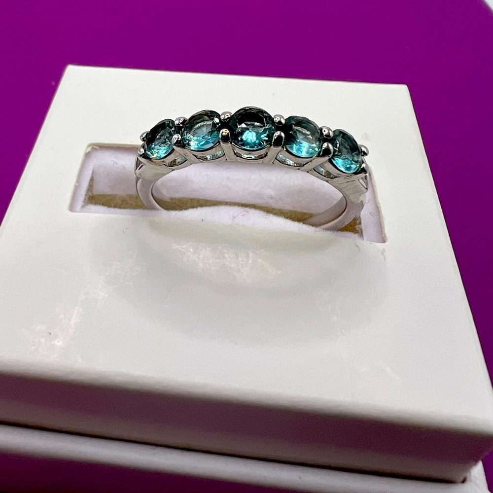 Bomb Party - .925 Sterling Silver - Blue Topaz Ring